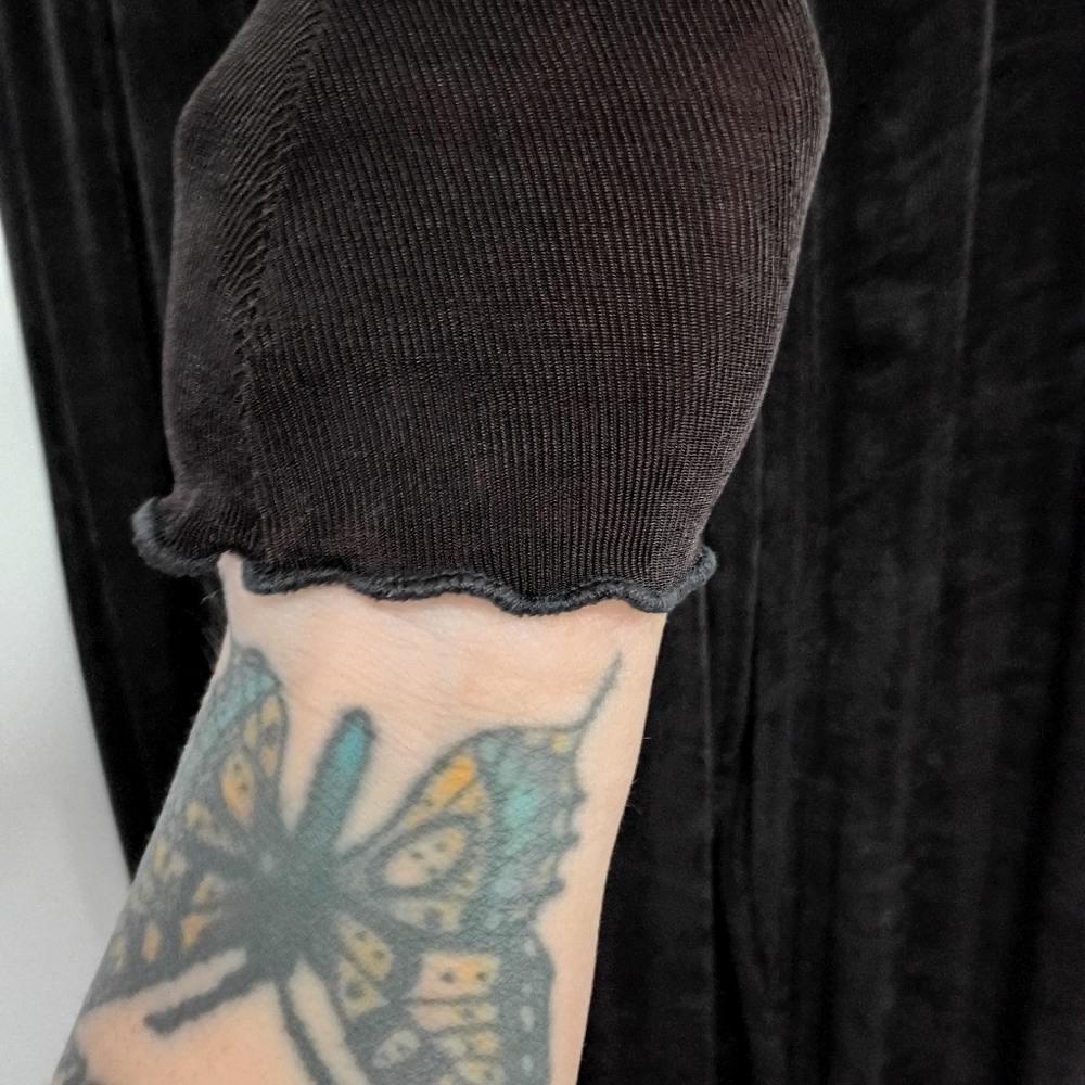 Vintage 90s Betsey Johnson Stretchy Black Jumpsuit - Picture 5 of 5